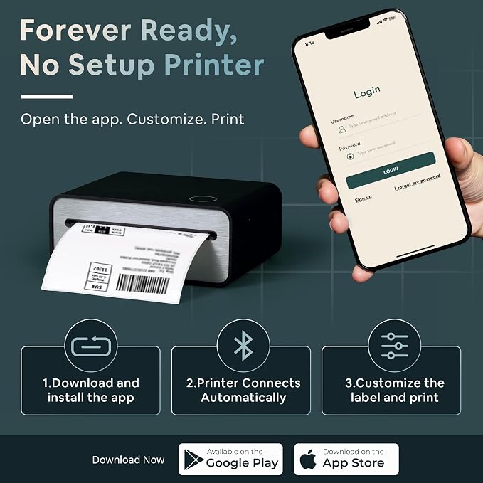 Wireless Return Label Printer – Compact, Battery-Powered & Easy-to-Use Package - Image 5