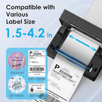 Bluetooth Thermal Label Printer, 4x6 Wireless Thermal Shipping Label Printer - Image 3