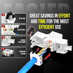 AMPCOM CAT6 RJ45 Keystone Jack - Image 3