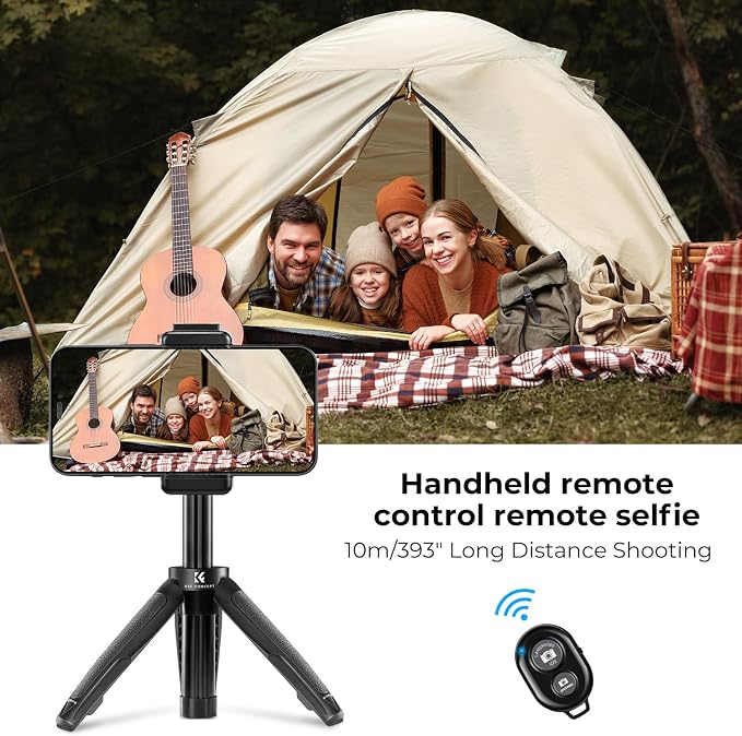 K&F Concept Selfie Stick Tripod, 360 Degree Rotation Mini Phone Stand - Image 6