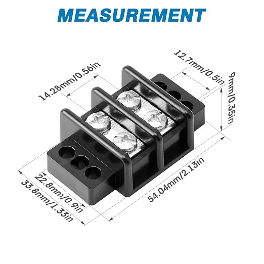 GLOSO Marine Terminal Blocks TBD Double Row Stainless 10-22 AWG Cu, 30A/600V- 1 - Image 2