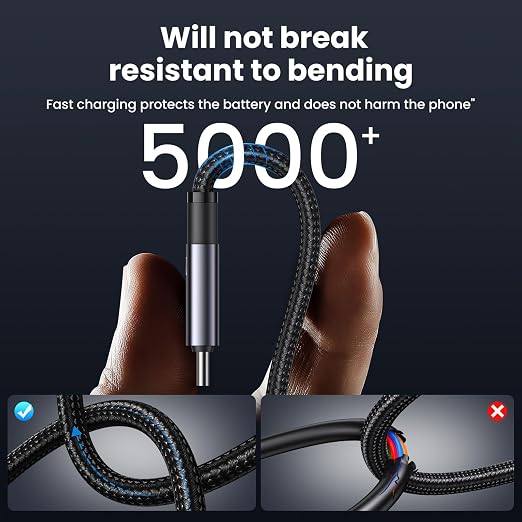 240W Multi Charging Cable, 6.6ft 6-in-1 USB C Cable Fast Charging Cords - Image 7