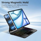 Keyboard Case for iPad Air 13 inch, iPad Pro 12.9 inch, Easy-Set Floating - Image 3