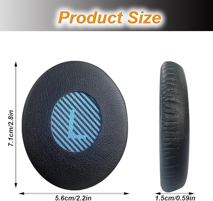Replacement Ear Pads for Bose Ear 2/ SoundTrue On-Ear, Headphones Ear Cushions - Image 2