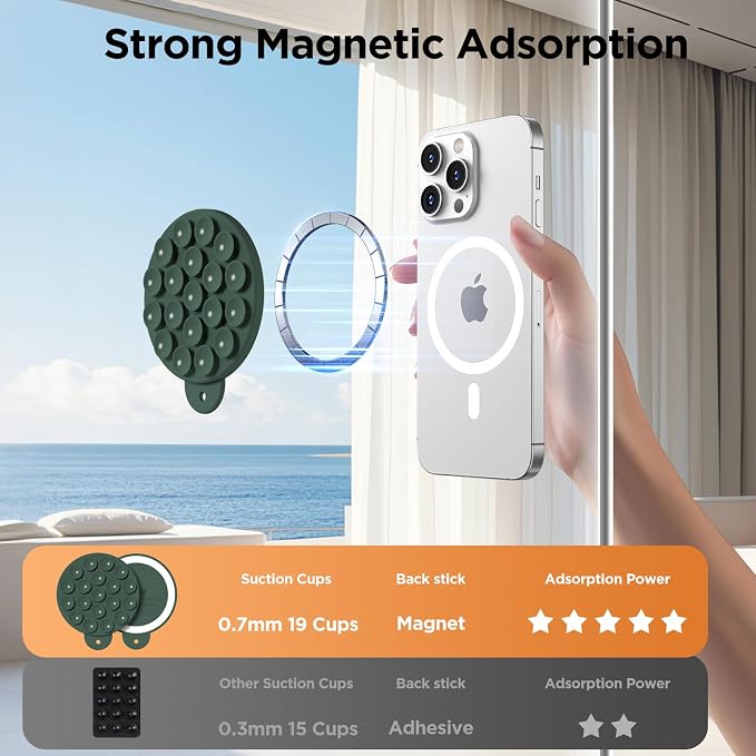 Magnetic Suction Cup Phone Mount - Image 4