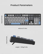 Kisnt KN104 Wireless Mechanical Gaming Keyboard, 100% Full Size 104 Keys - Image 9