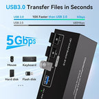 8K Displayport KVM Switch 3 Monitors 2 Computers 4K 120Hz DP KVM Switches - Image 4