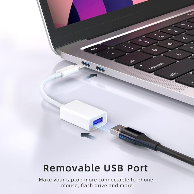 USB C to USB 3.0 Adapter, USB C Male to USB Female OTG Cable Thunderbolt3 to - Image 3