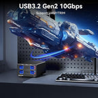 Hybrid 2.5/3.5" SATA HDD/SSD+3* M / B+M Key M.2 NVMe Enclosure - Image 3