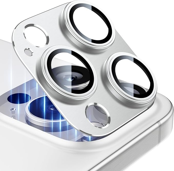 Esanik 2 Pack for iPhone 15 Pro/iPhone 15 Pro Max Camera Lens Protector by Esanik