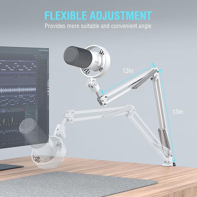 FIFINE Dynamic Microphone with Boom Arm, Studio Vocal XLR Microphone, Podcast - Image 7