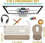 Hokafenle 2 in 1 Ergonomic Mouse Pad Wrist Support & Wrist Rest - Image 2