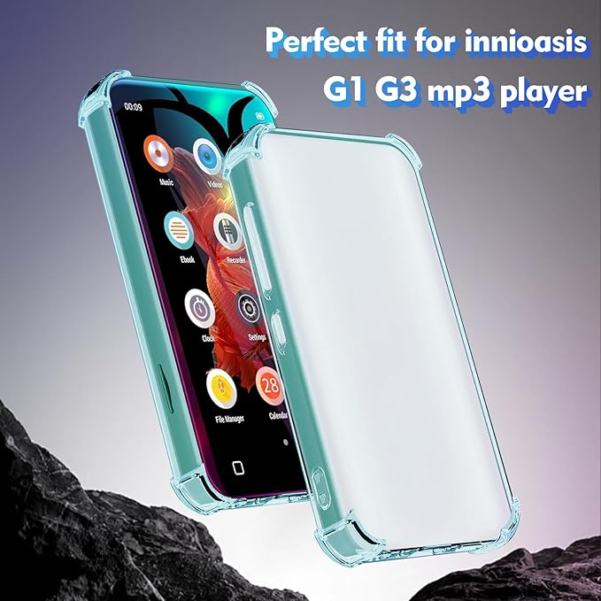 Case for innioasis G1 G3 Mp3 Player, TPU Clear Cover for Mp3 Player - Image 2