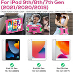 BLOSOMEET Case for iPad 9th/8th/7th Generation 2021/2020/2019 10.2 Inch for - Image 2
