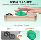 Magnetic Phone Ring Grip Holder, Silicone Finger Loop Grip, Compatible - Image 5