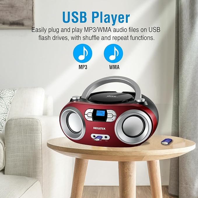 MEGATEK Portable CD Player Boombox - Image 8