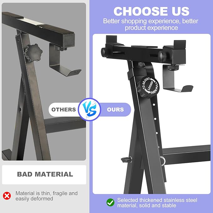 Keyboard Stand Piano Duty Stand Z Style Adjustable Keyboard Holder Piano - Image 3