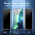 NEW'C 3 Pack Privacy for iPhone 13 Pro Max, iPhone 14 Plus Screen Protector - Image 5