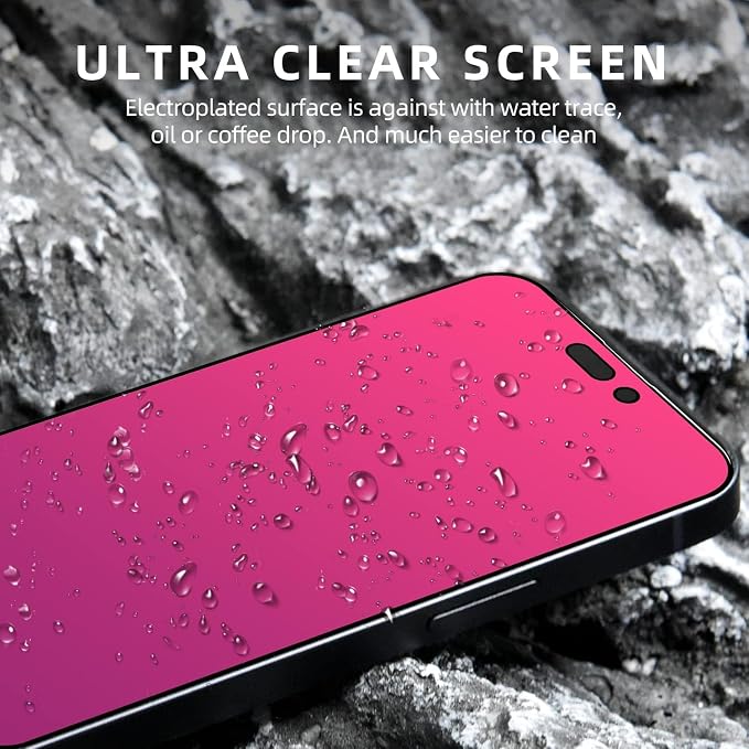 EGKimBa for iPhone 16 Pro Max Privacy Screen Protector, Gradient Color - Image 6