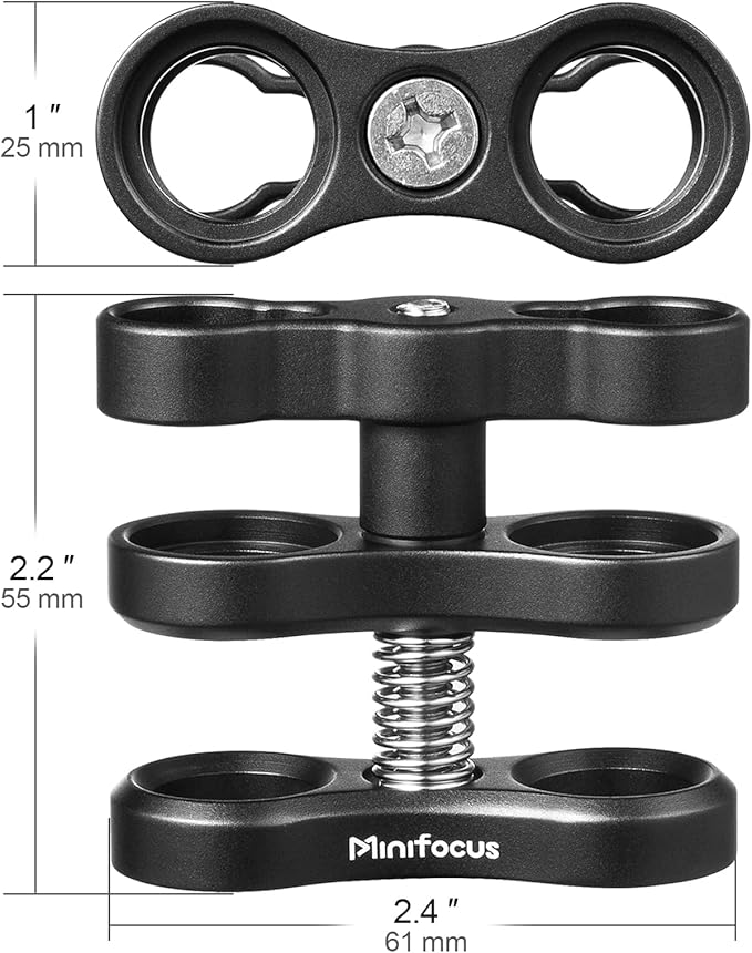 MINIFOCUS 4PCS 1'' Aluminum Ball Clamp Mount - Image 3