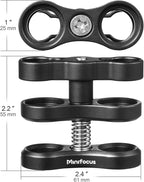 MINIFOCUS 4PCS 1'' Aluminum Ball Clamp Mount - Image 3