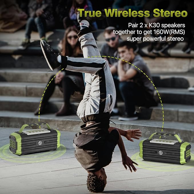Portable Bluetooth Speaker 120W Peak 80W Wireless Speakers, TWS Pairing - Image 4