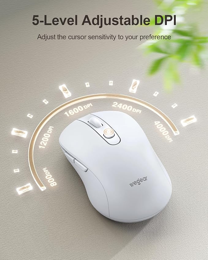 wegear USB Wireless Mouse for Laptop PC Mac, 2.4GHz Cordless Mouse - Image 3