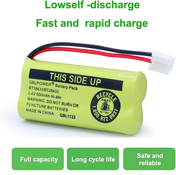 2.4V BT18433/BT28433 Rechargeable Battery Compatible - Image 5