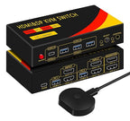 DP hdmi kvm Switch 2 Monitors 2 Computers Display Port, kvm Switch displayport by newiedkvm