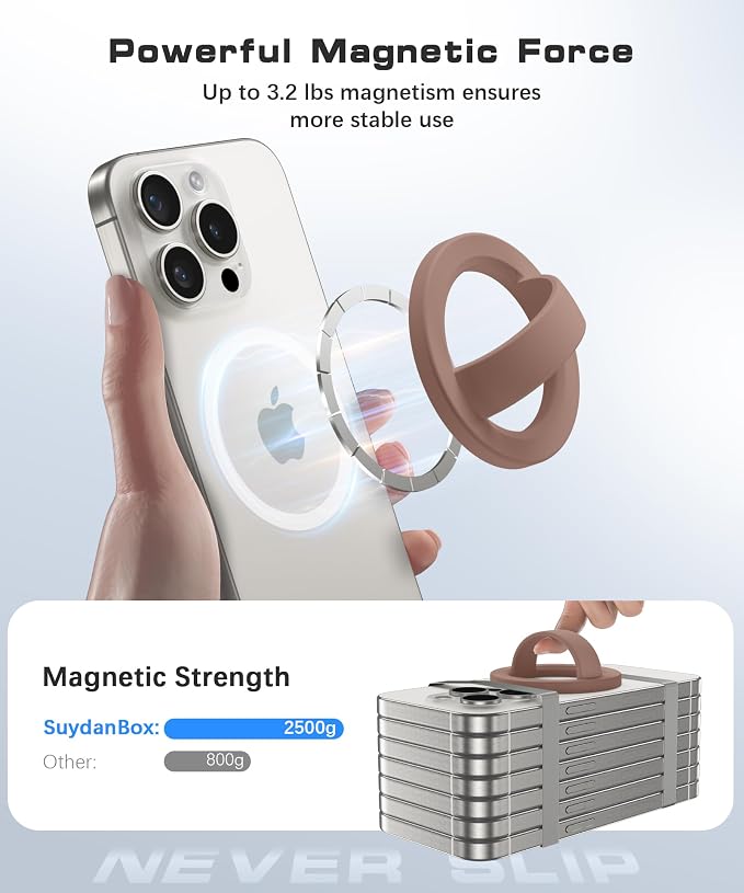 Magnetic Phone Grip, Removable Loop Grip - Image 2