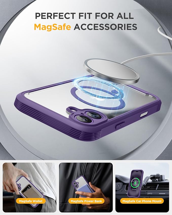 Miracase Magnetic for iPhone 16 Plus Case Full-Body Phone - Image 6