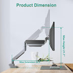 WALI Ultrawide Monitor Arm for 13 to 49 Inch Heavy Duty Curved Screens - Image 3