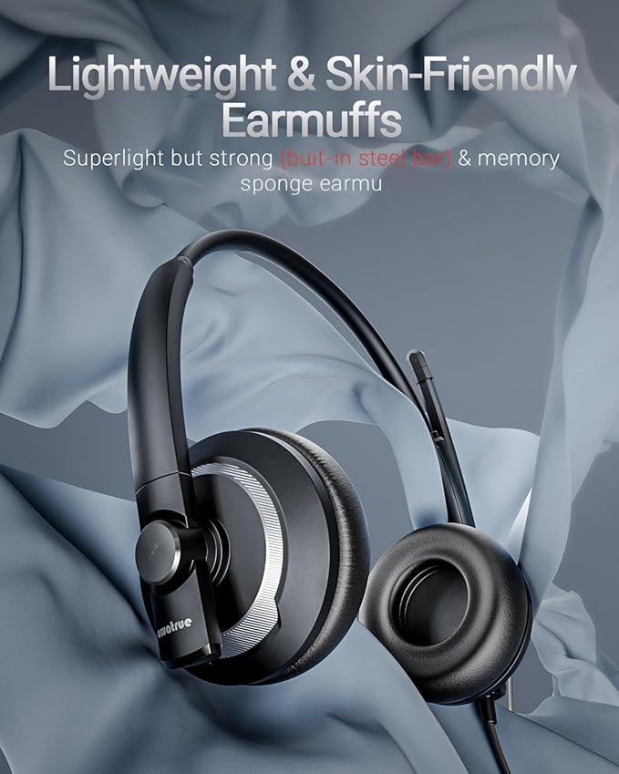 Computer USB Headset with Microphone - Image 2