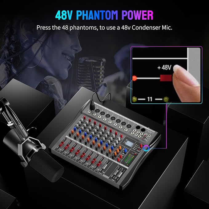 NEW BAXS Professional DJ Audio Mixer - Image 4