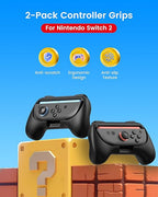 TRANSNOVO Hand Grips for Switch 2，Wear-Resistant Switch Accessories Controller - Image 2