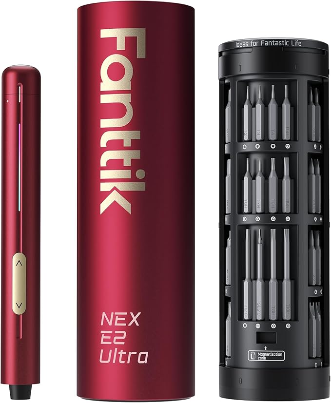 Fanttik E2 Ultra Mini Electric Screwdriver, Cordless Screwdriver, Max 0.6N.m by FANTTIK%C2%AE