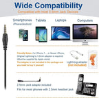 Cell Phone Headset with Microphone Noise Cancelling & Call Controls, 3.5mm - Image 6