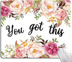 Hokafenle Mouse Pad Motivational, Cute Floral Mouse Pad by Hokafenle
