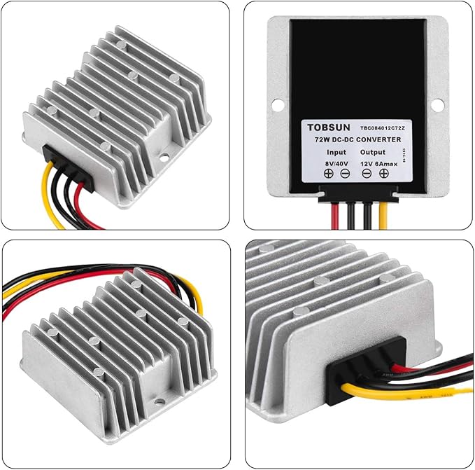 HOMELYLIFE DC Voltage Reducer DC 8V-40V to 12V 6A 72W Converter Automatic Buck - Image 2