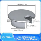 Desk Grommet 1-3/8", Desk Cord Hole Cover, Cable Grommet Metal Zinc Alloy - Image 8