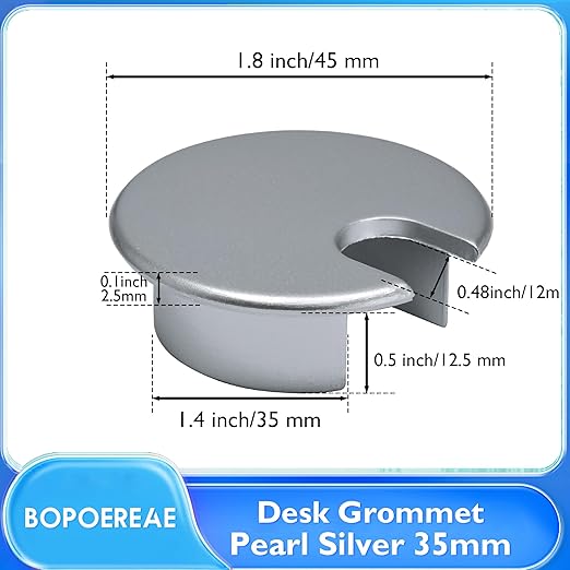 Desk Grommet 1-3/8", Desk Cord Hole Cover, Cable Grommet Metal Zinc Alloy - Image 8