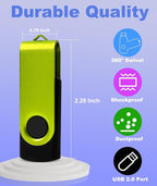 4GB USB Flash Drive 10 Pack, Nicepicten USB 2.0 Thumb Drives Zip Drive USB 4GB - Image 5