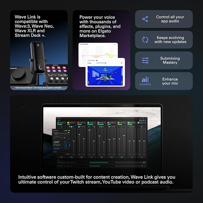 Elgato Wave:3 - Premium Studio Quality USB Condenser Microphone - Image 6