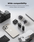 3-in-1 Mini Microphone for iPhone, Camera - 328ft Long Range - Image 7