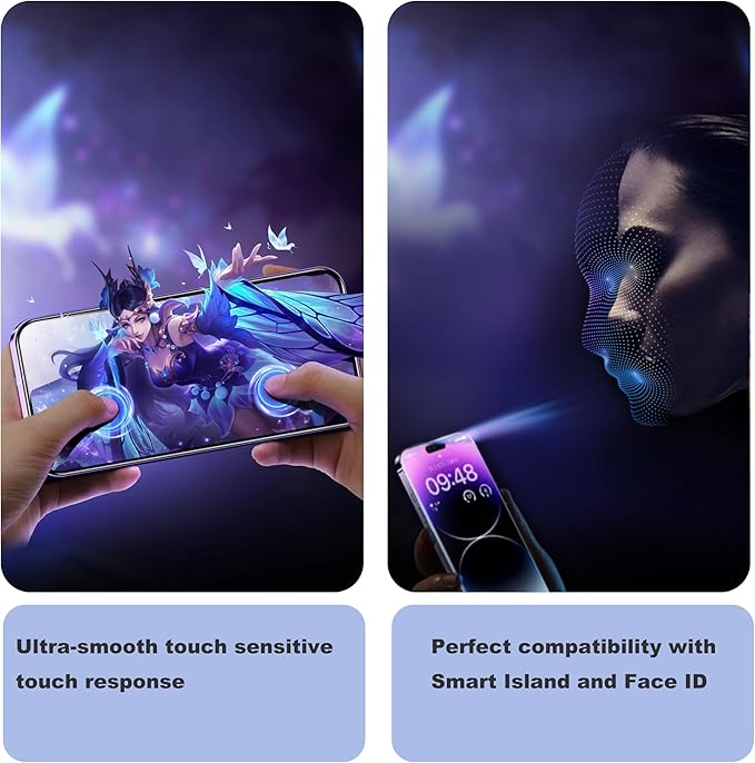 Matte Privacy Screen Protector for iPhone 15Pro Screen Protector Anti-Glare - Image 6