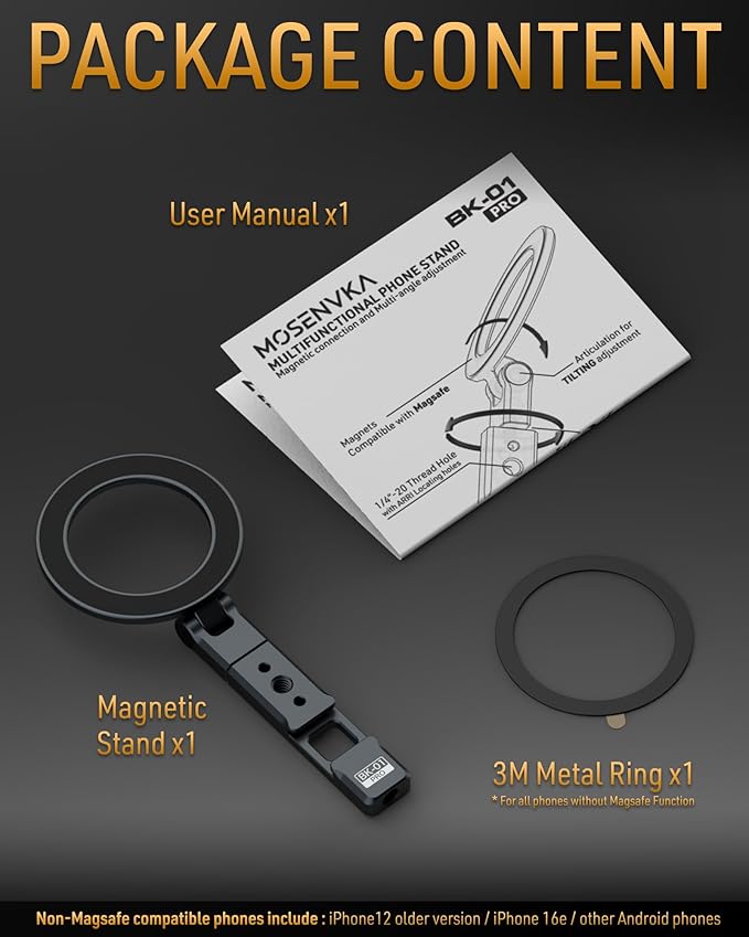 Magnetic Tripod Phone Mount, Travel Phone Grip - Image 6