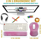 Hokafenle 2 in 1 Ergonomic Mouse Pad Wrist Support & Wrist Rest - Image 2