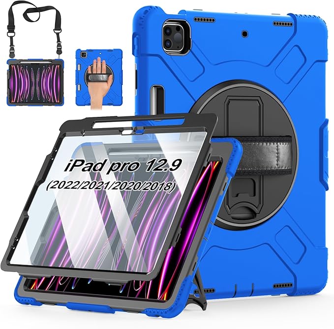 Case for iPad Pro 12.9 2022/2021/ 2020/2018: Cover for iPad Pro 12.9 6th/ 5th/ by MiesherkSTOCK