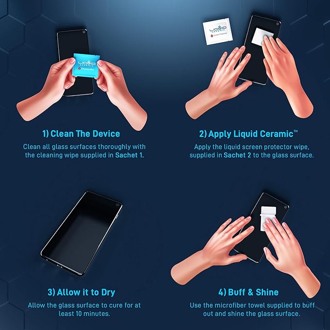 Glass Screen Protector With $200 Coverage | Wipe On Shatter and Scratch - Image 4