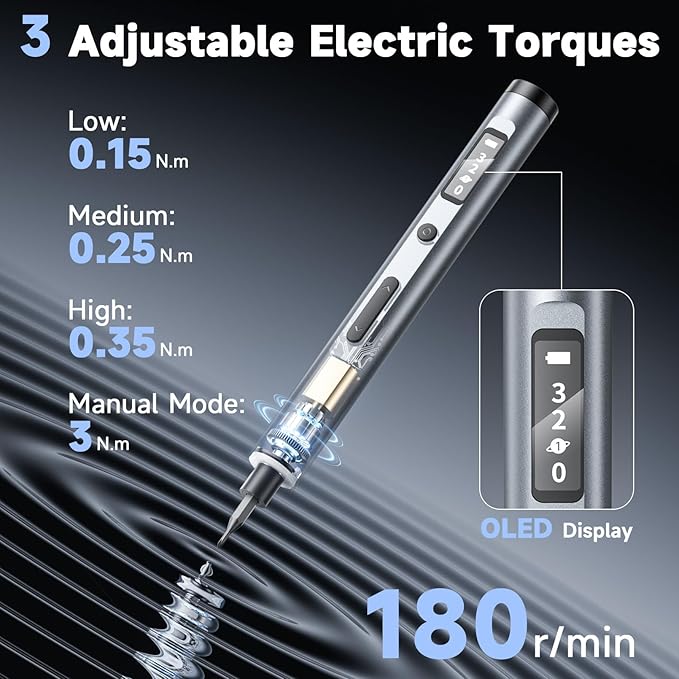 65-IN-1 Mini Electric Screwdriver Cordless, Precision Screwdriver Magnetic Bits - Image 3